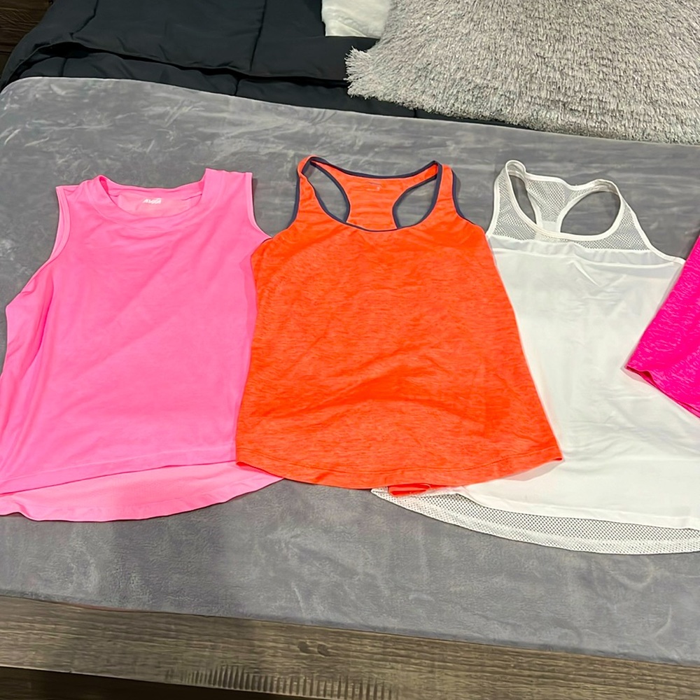 Various workout tank tops